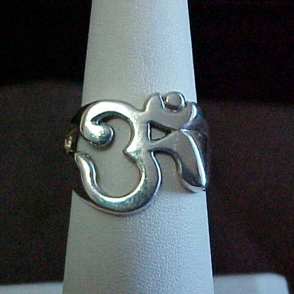 Sterling Silver OHM Ring